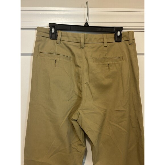 Men's Croft & Barrow Classic Fit Easy Care Flat Front Khaki Pants 30x32 Uniform - Picture 6 of 6